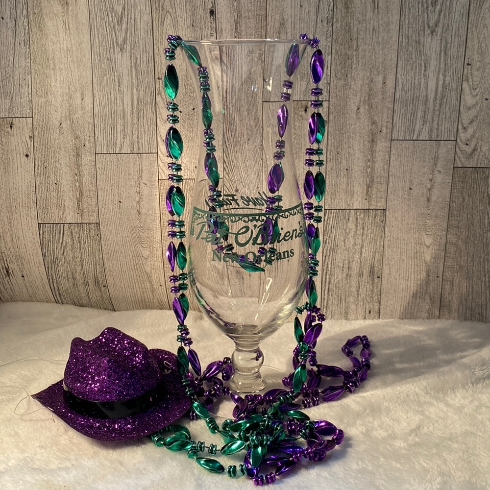 10/$10💰Pat O'Brien's New Orleans Souvenir Hurricane Glass 10"T 24oz Like new!
